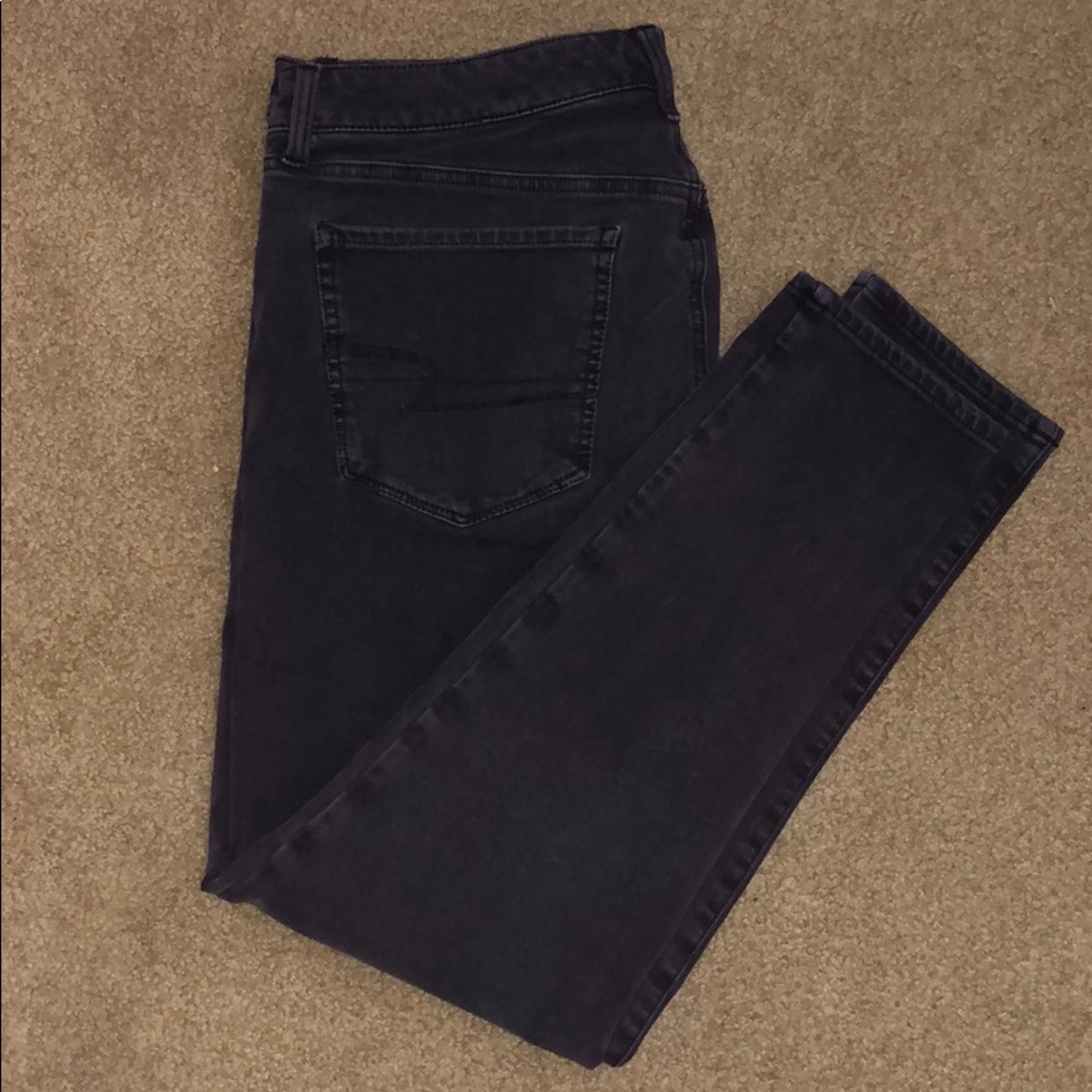 American Eagle dark purple jeggings size 16!